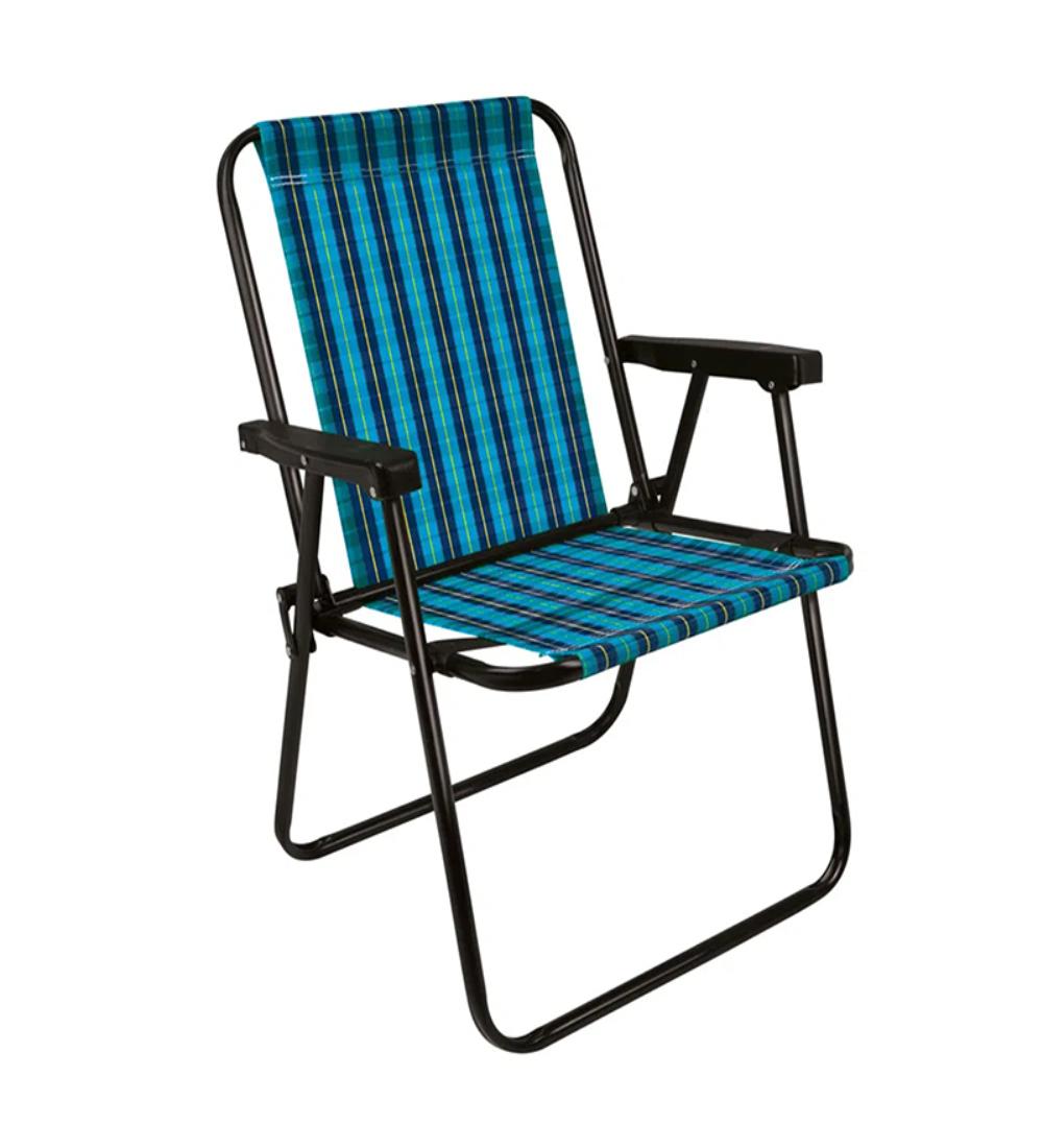 SILLA A CUADRO ACERO MOR 2052 AZUL